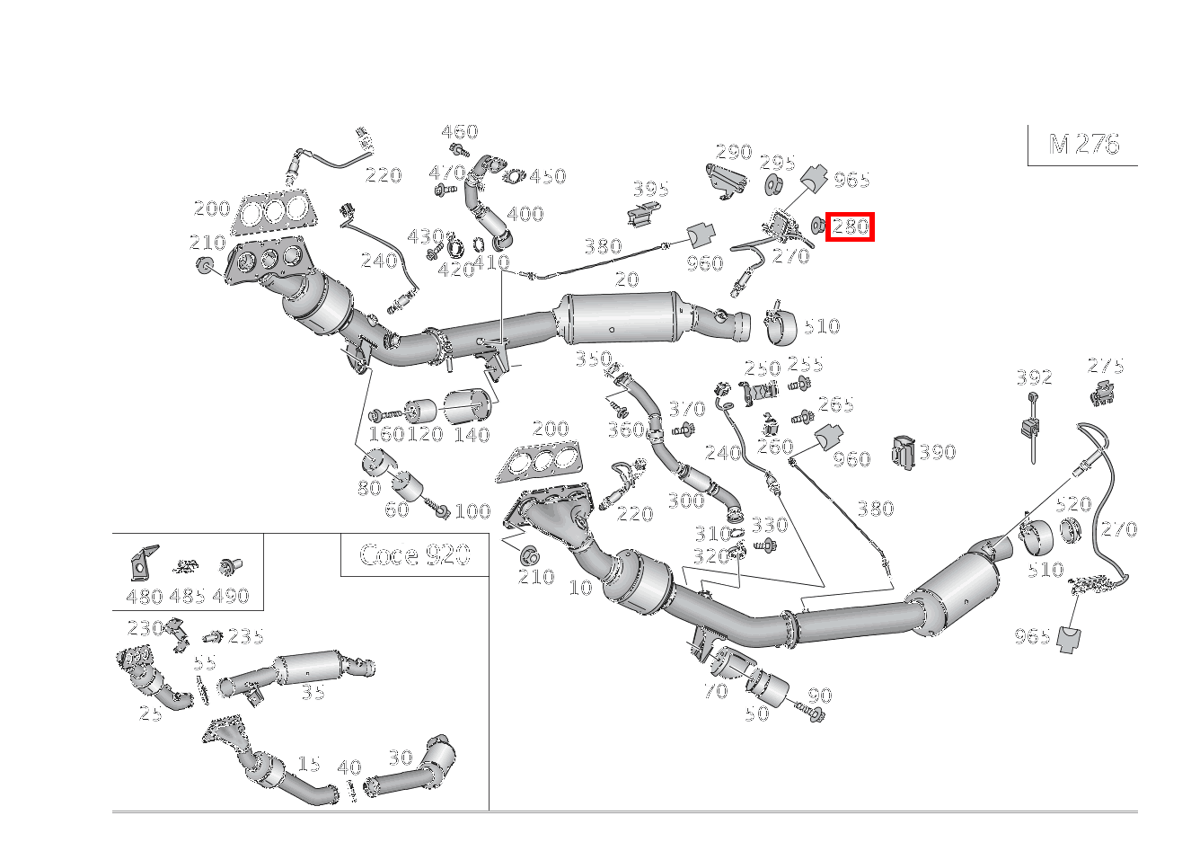 Sechskantmutter Mit Bund BEFESTIGUNG NOX-SENSOR; 5 MM ML/GLE 350 4MATIC 166