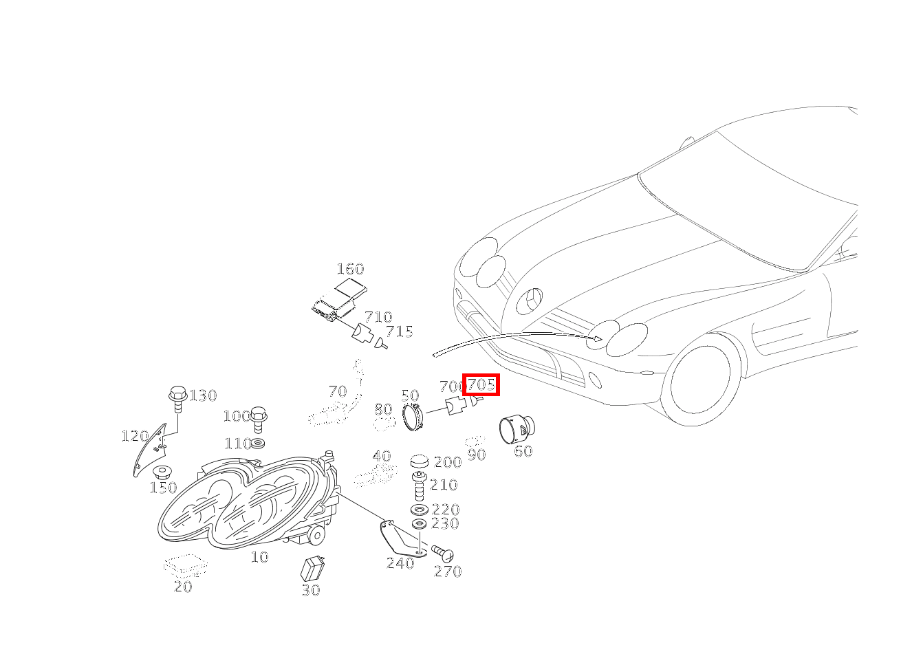 Kontaktbuchse 0.5-0.75 MM2 MQS ELA SLR McLaren Roadster 199