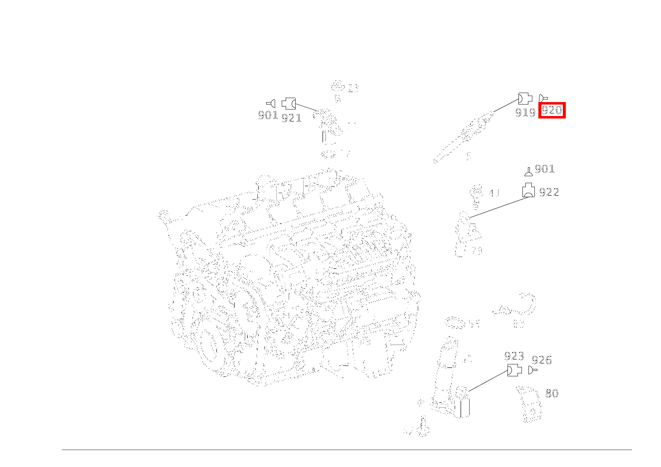Kontaktbuchse GLUEHKERZE; 0.35-4.0 MM2 RK4 E 270 FG CDI Fahrgestell lang 211