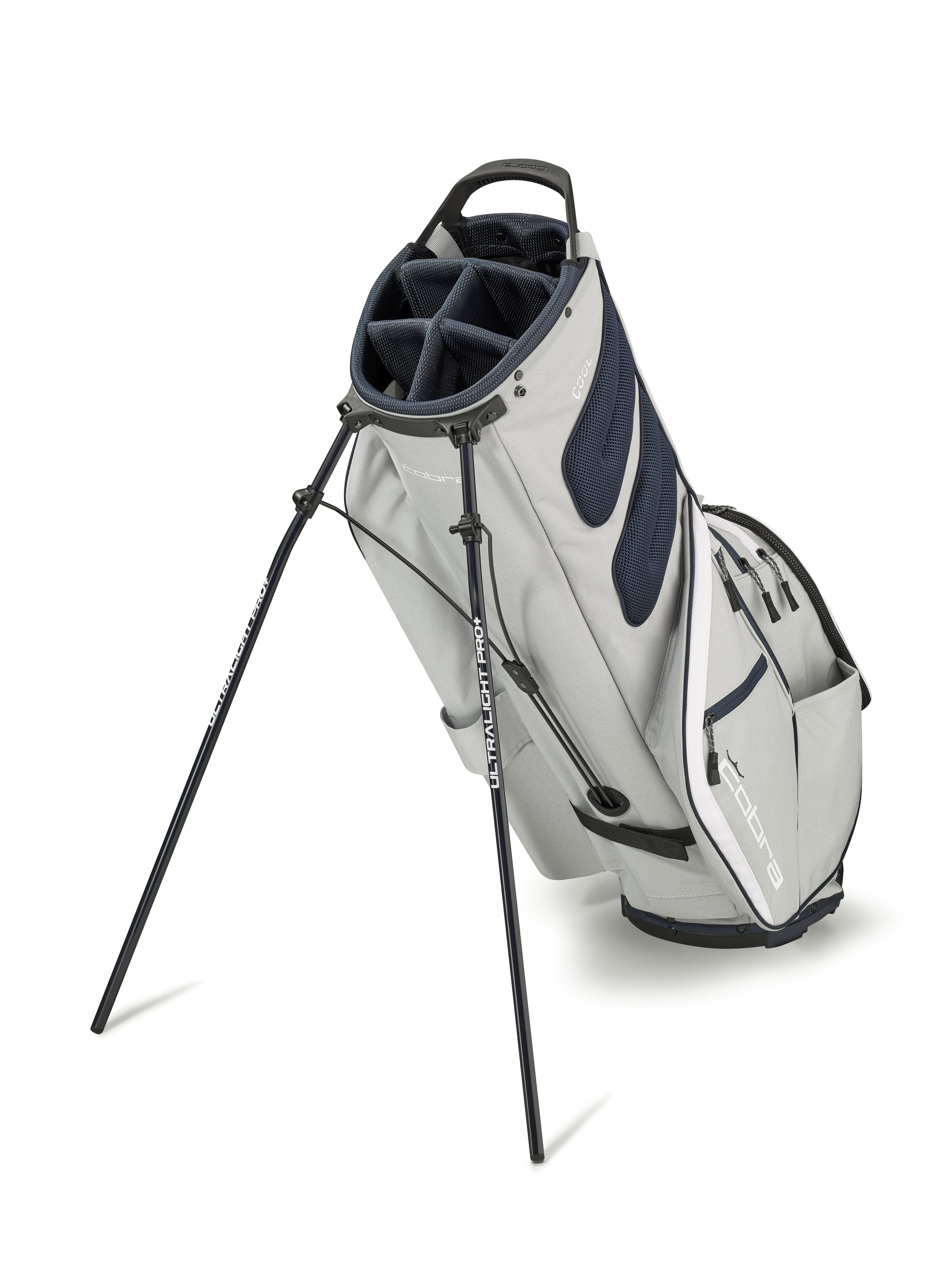 Golf-Standbag, Ultralight Pro grau / navy
