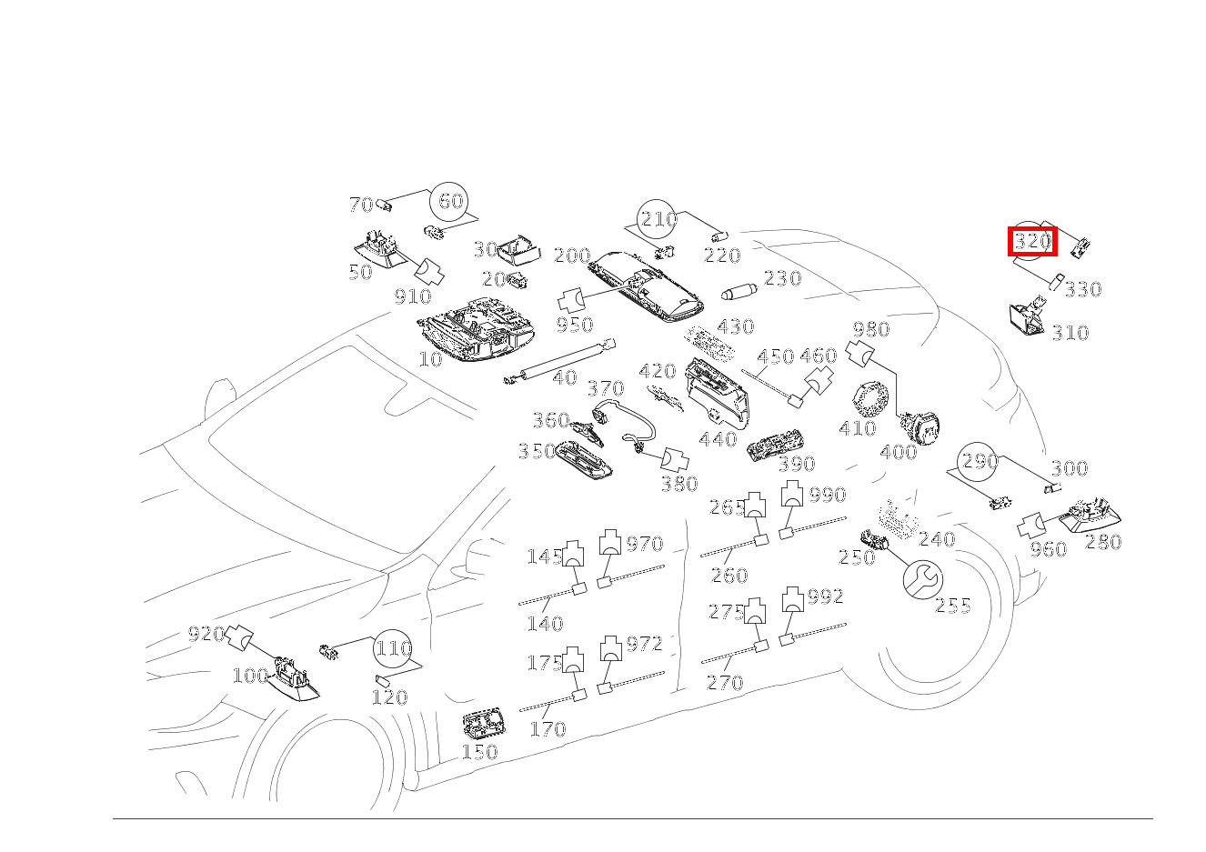 Lampenfassung Mit Glühlampe; 12V-5W Mercedes-AMG GLA 45 4MATIC Sport Utility Vehicle 156