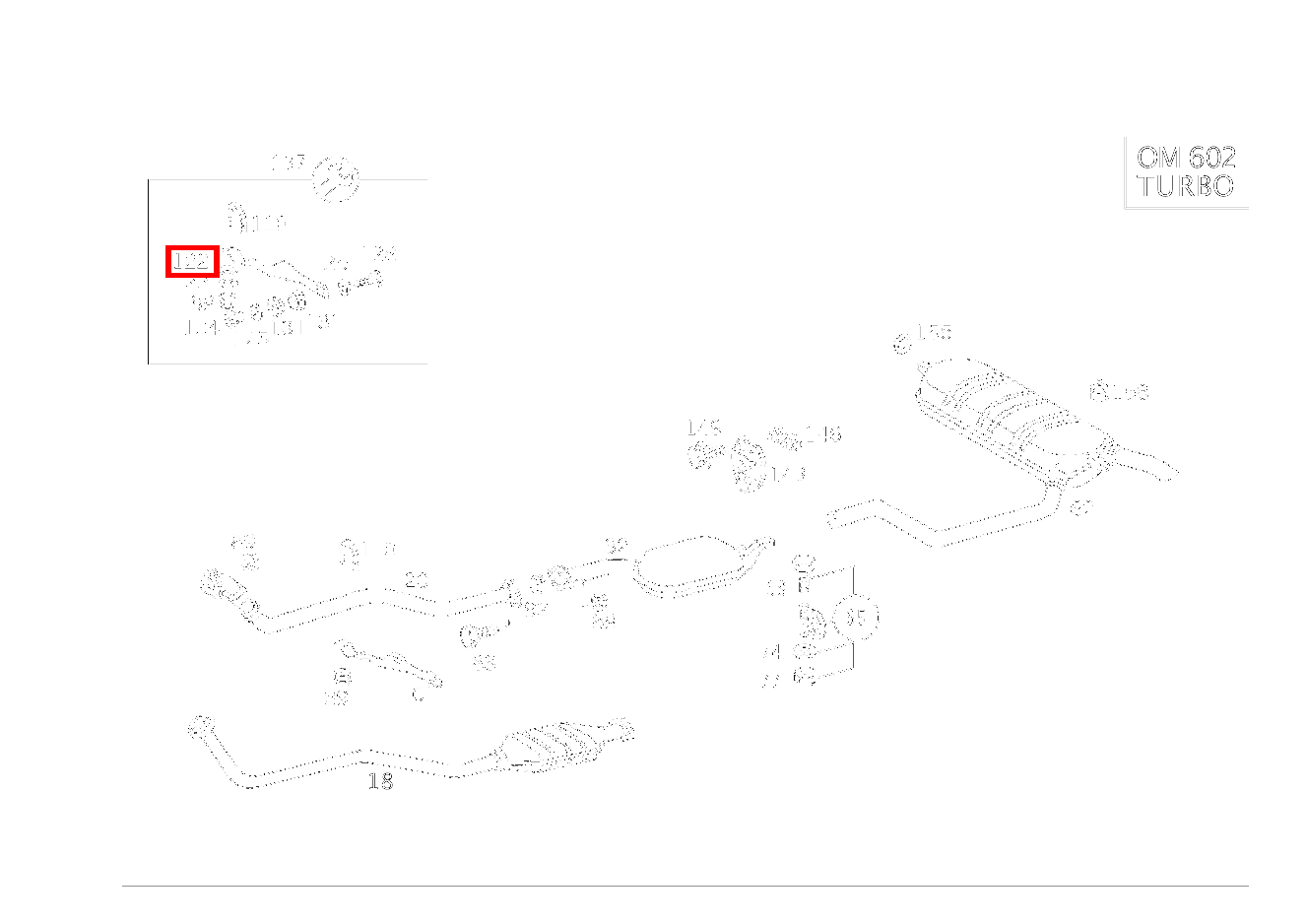 Tellerfeder AUSPUFFROHR VORN AN HALTER 300TDT/E300DTDT 4M 124