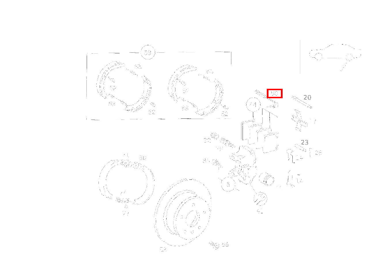 Belagverschleisssensor BREMSBELAGVERSCHLEISSANZEIGE 420 SEC COUPE mit Automatic 126