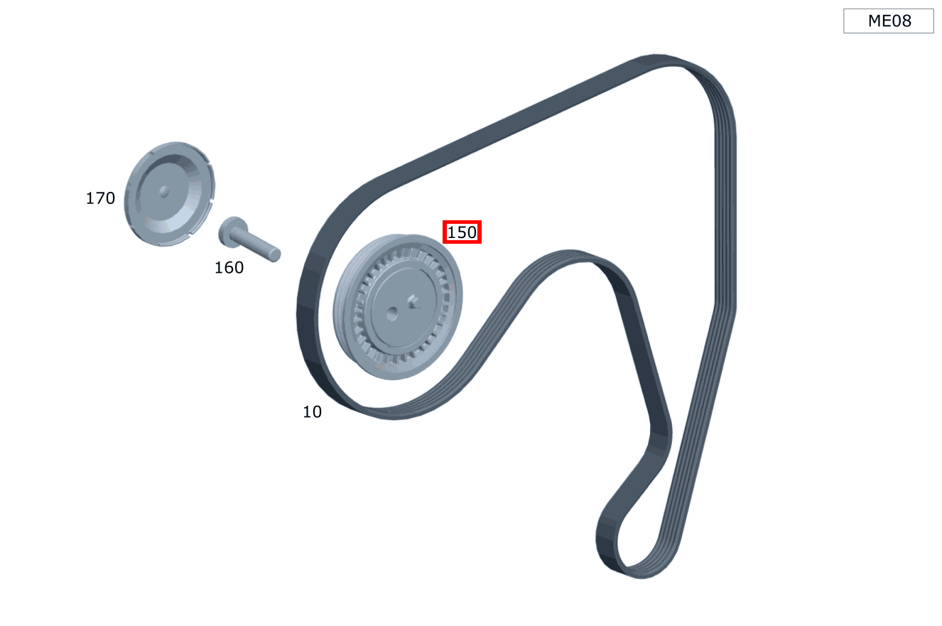 RIEMENSPANNROLLE Riemenspanner E 320 Limousine 211 RIEMENSPANNROLLE Riemenspanner E 320 Limousine 211
