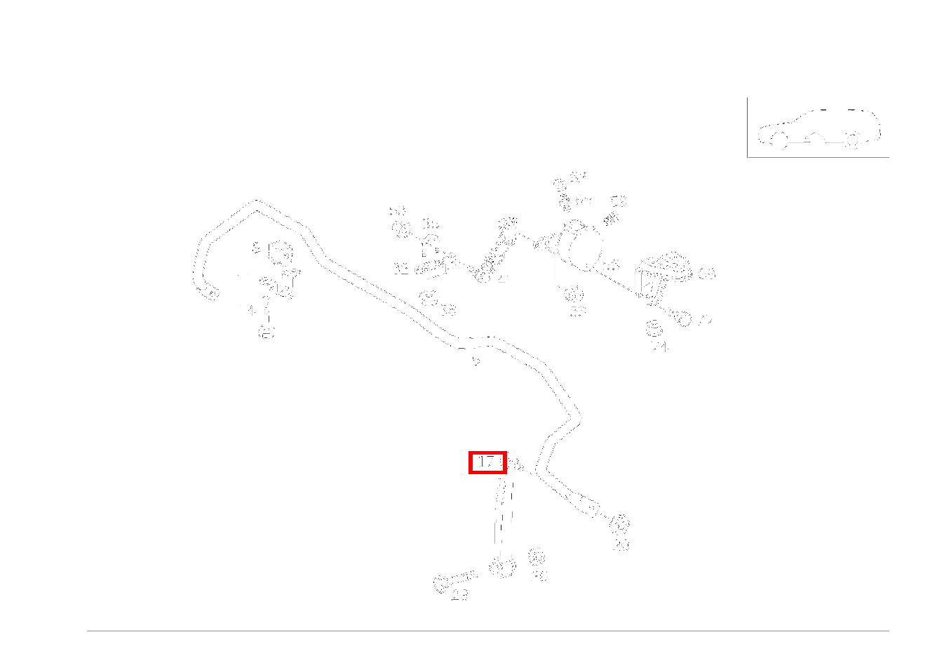 Stange DREHSTAB ZUM FEDERLENKER E 230 T-Modell 210
