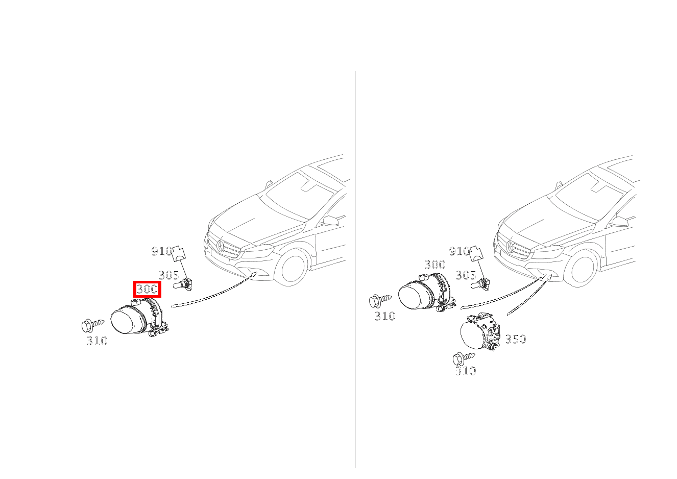 Nebelscheinwerfer Nebelscheinwerfer rechts A250 Sport 176