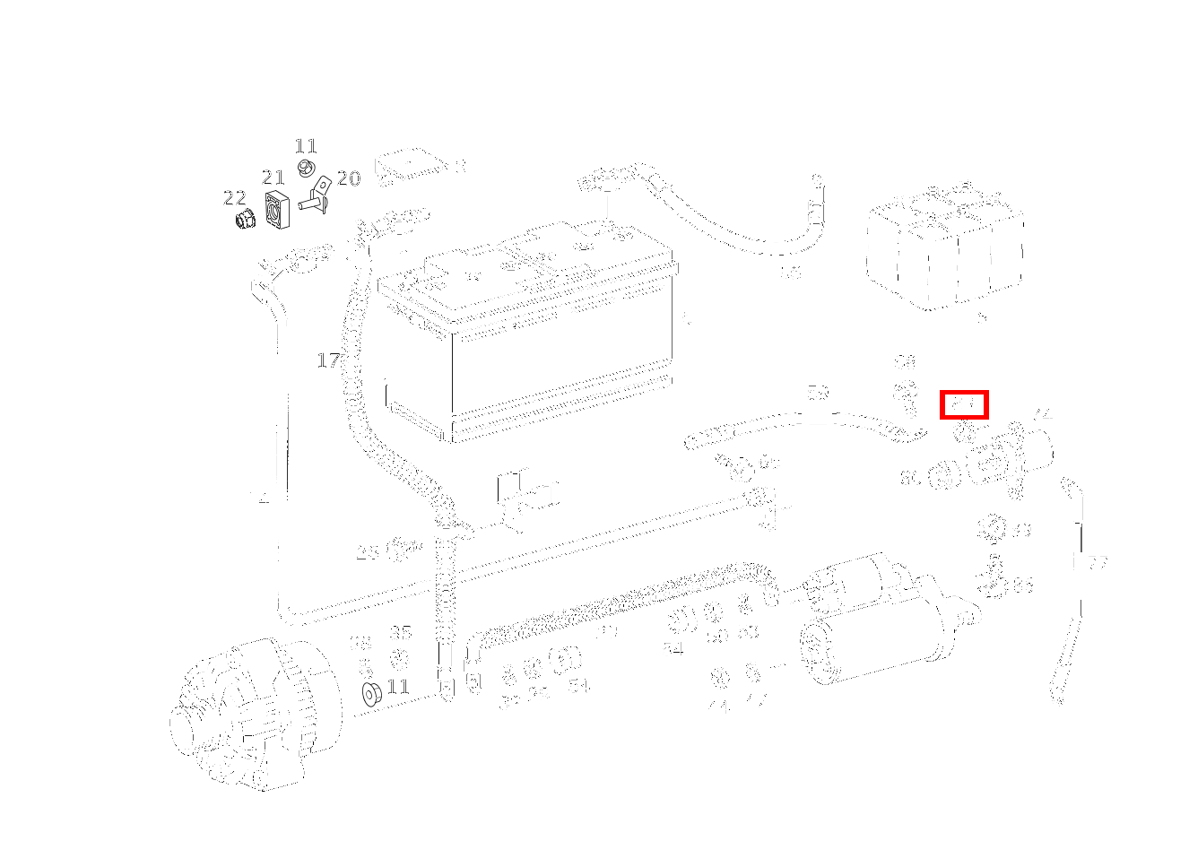 Mutter BEFESTIGUNG LEITUNGSSATZ; M6 ML 500 Off-Roader 163