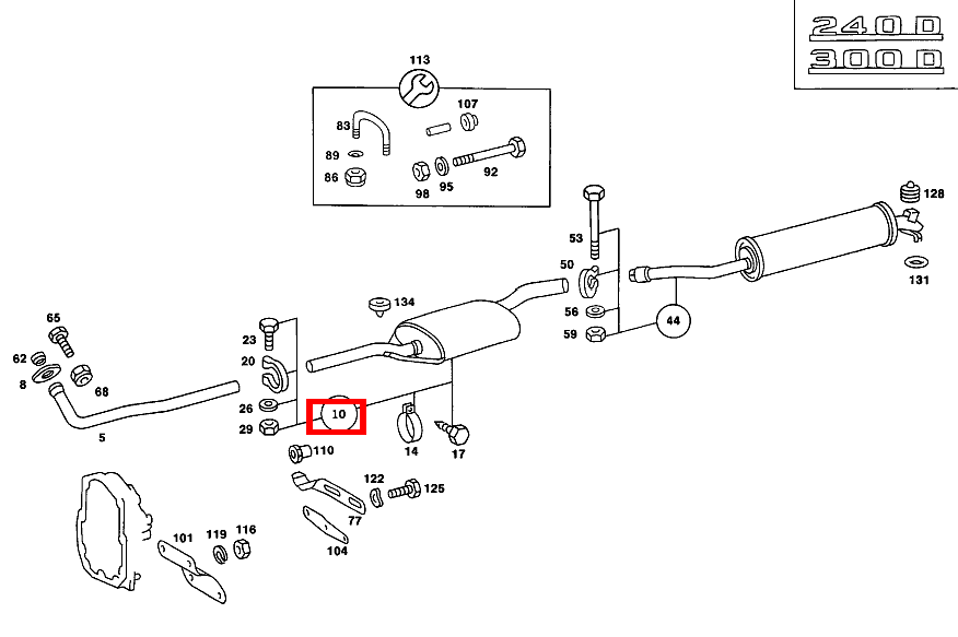 Schalldämpfer MITTE 300 D 123