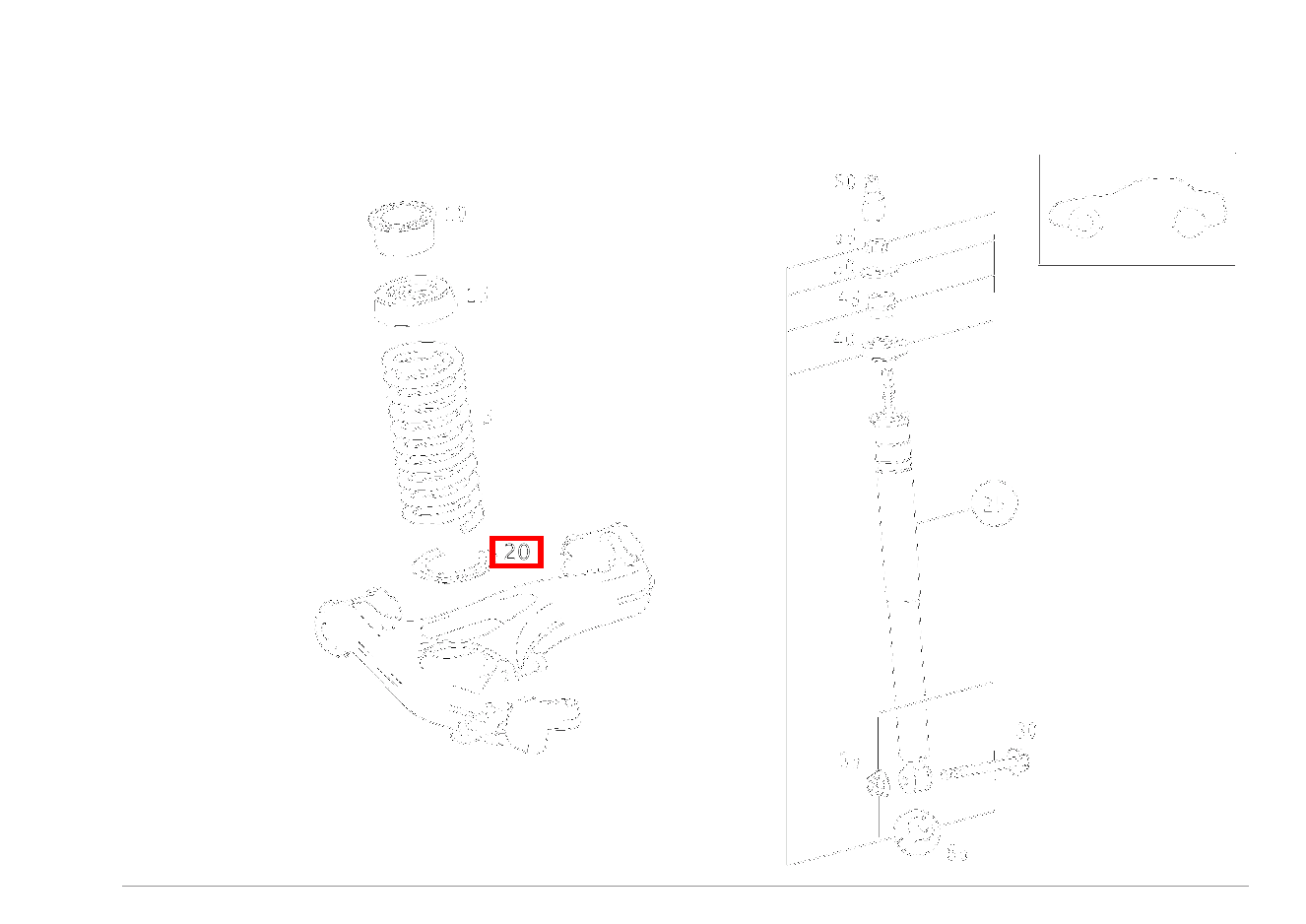 Profilunterlage VORDERFEDER AN QUERLENKER SLK 320 AMG KOMP 170