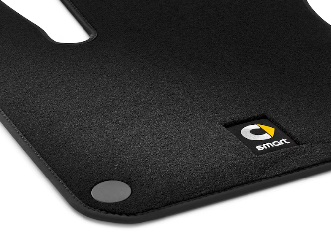 Veloursmatten, Fahrer-/Beifahrermatte, 2-teilig, LL, schwarz