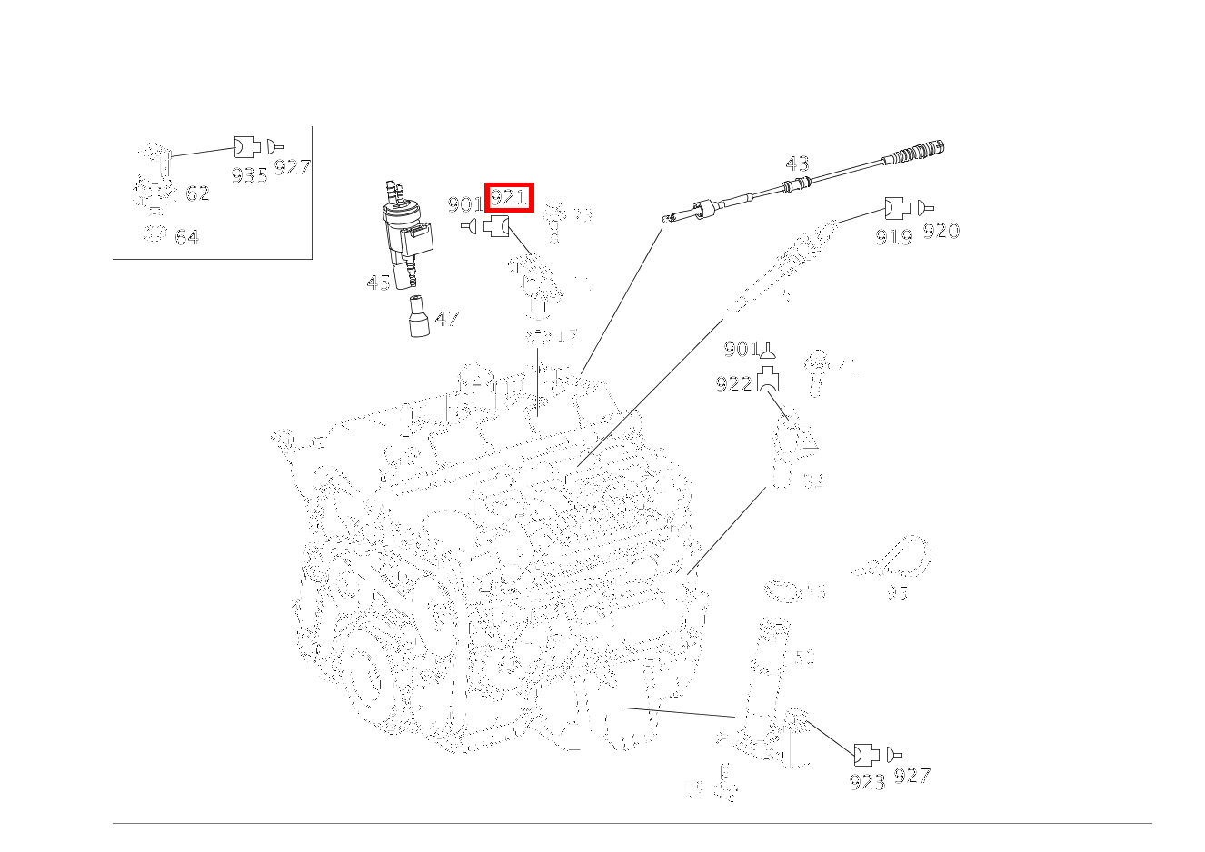 Stecker Hallgeber Nockenwelle B6/1; 3-PIN SLK2.8 C 220 d T-Modell 205