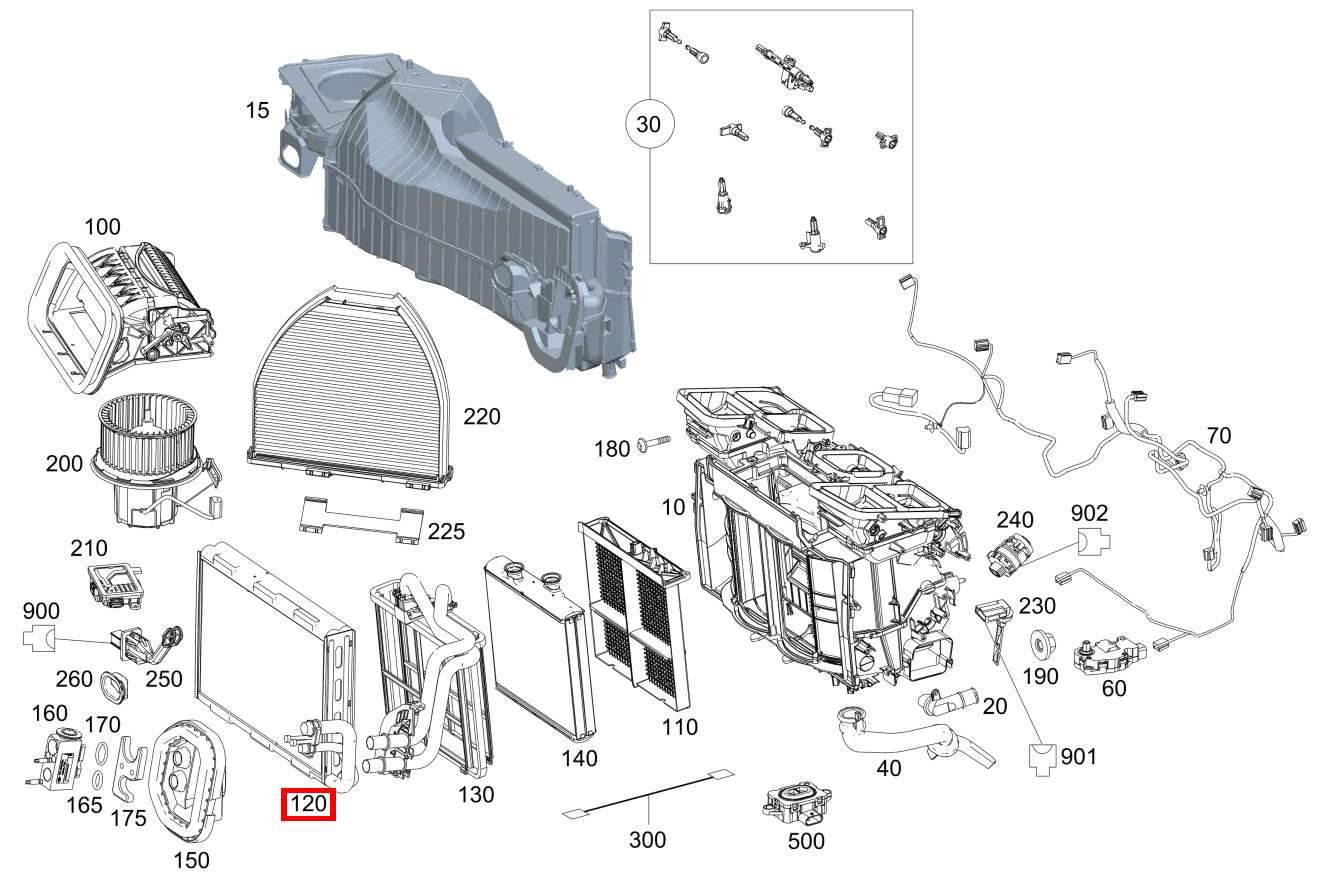 Verdampfer SL63 AMG 231