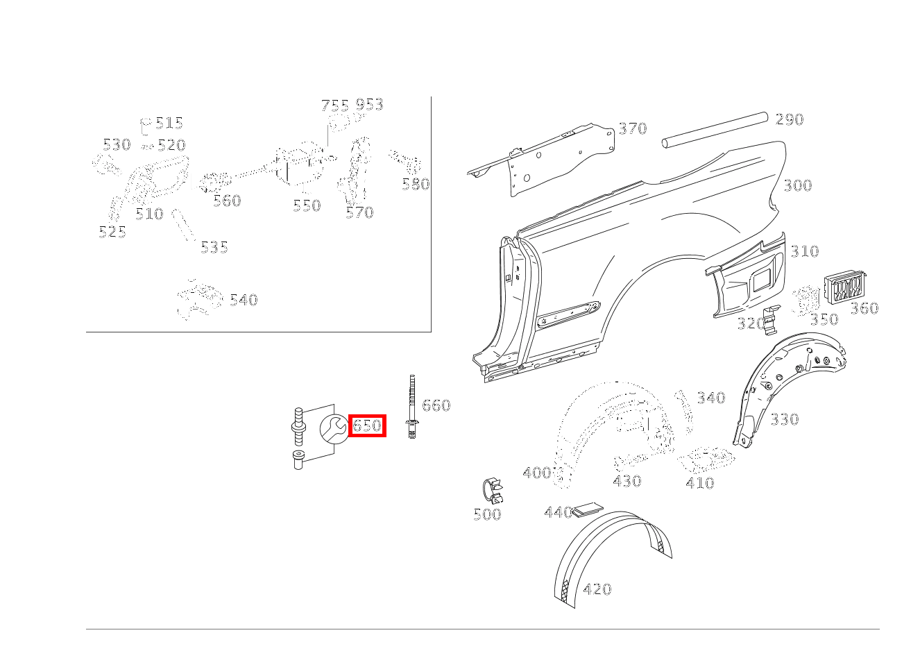 TEILESATZ GEWINDEBOLZEN REPARATURLOESUNG FUER ABGEBROCHENE SCHWEISSBOLZEN CLK 63 AMG Cabriolet 209