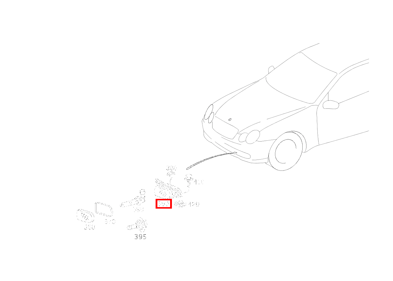 Nebelscheinwerfer LINKS CLC 350 Sportcoupé 203 Nebelscheinwerfer LINKS CLC 350 Sportcoupé 203