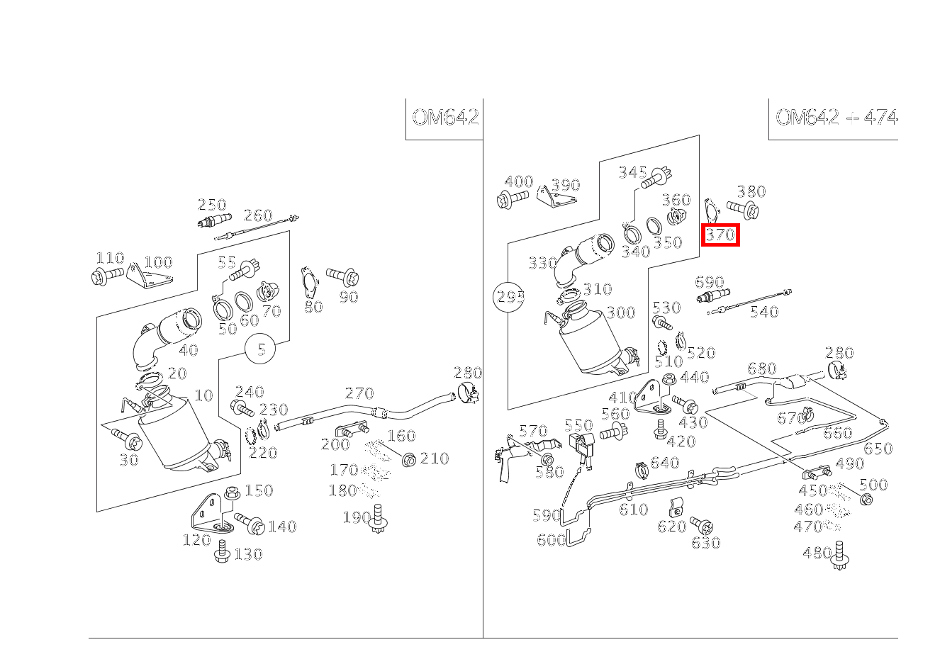 Flanschdichtung AUSPUFFROHR AN TURBOLADER C 320 T CDI 203