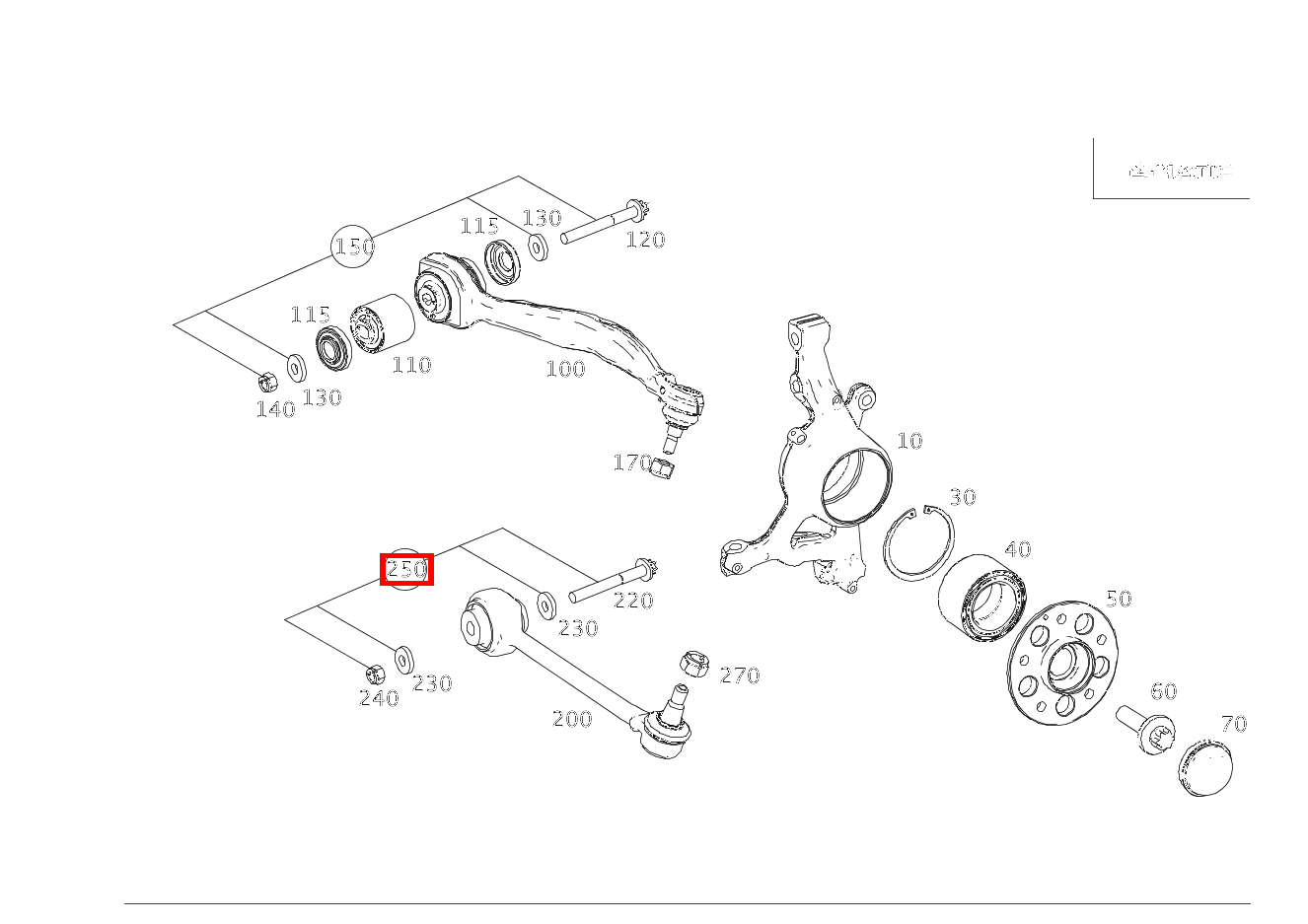 TEILESATZ STELLSCHRAUBE Nur für Einstellarbeiten C 180 205