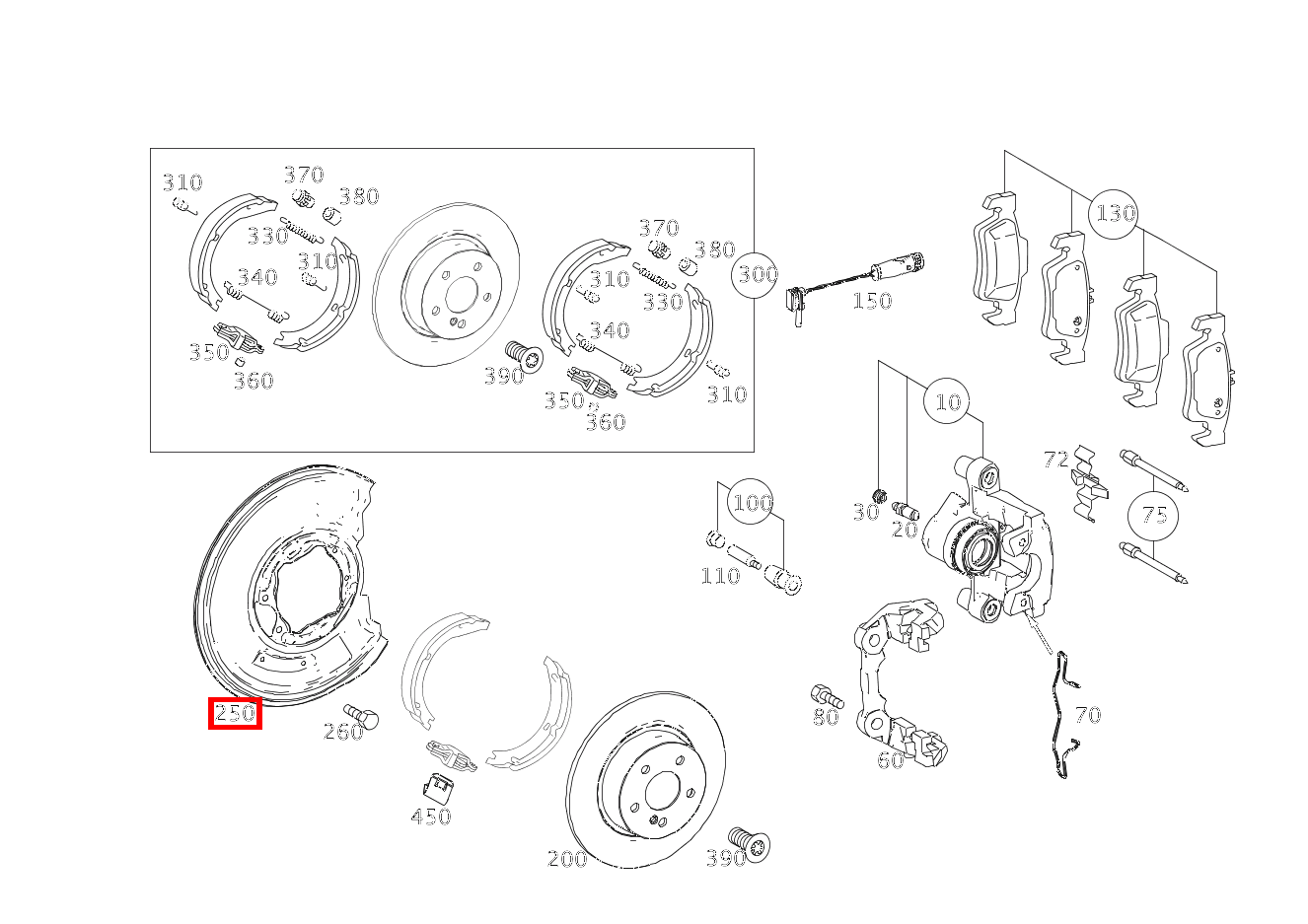 Schutzblech Links C63AMG BlackSeries 204
