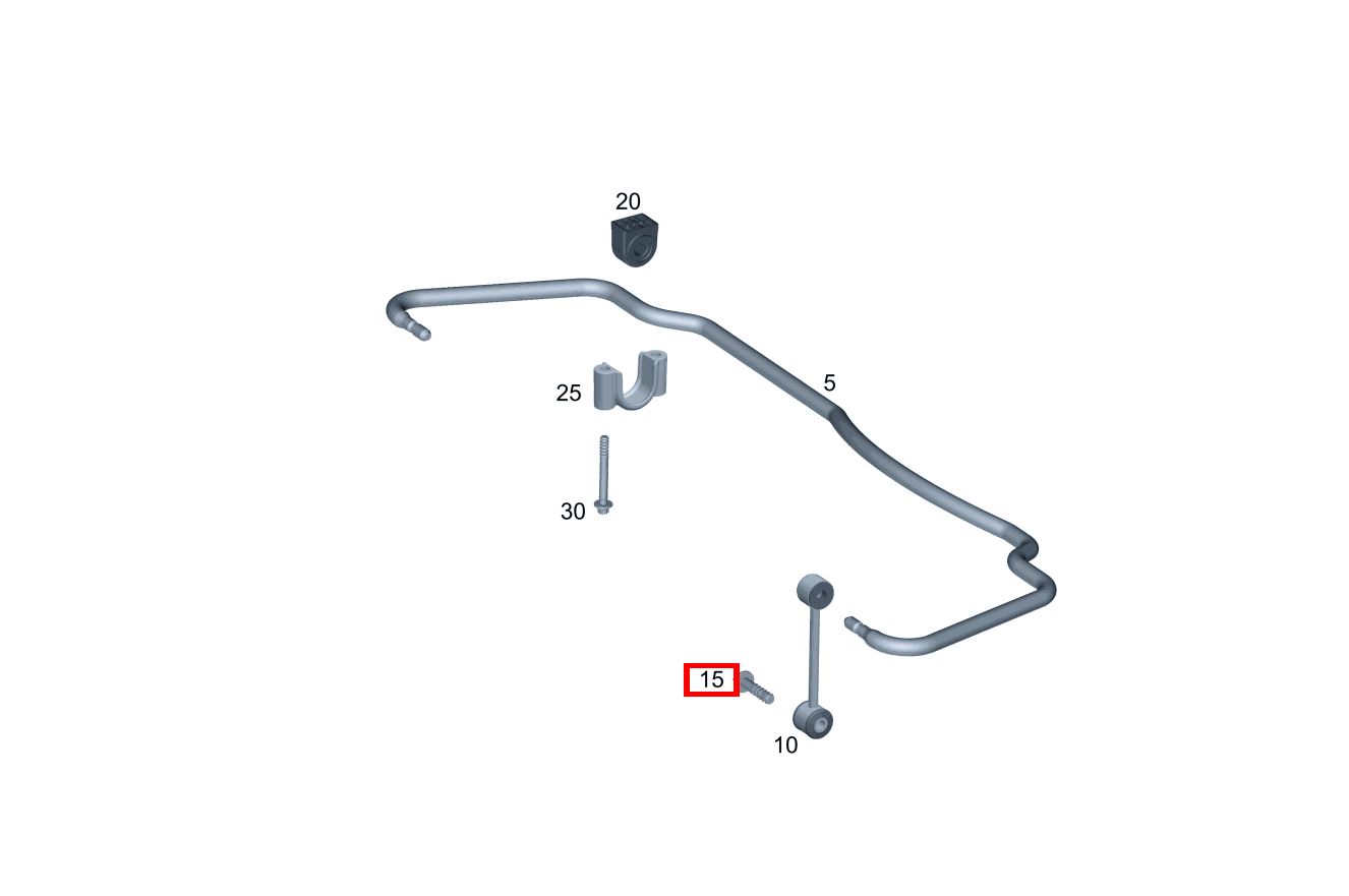 Sechsrundschraube Verbindungsstange; M10X45 V 220 d EDITION Kompakt 460