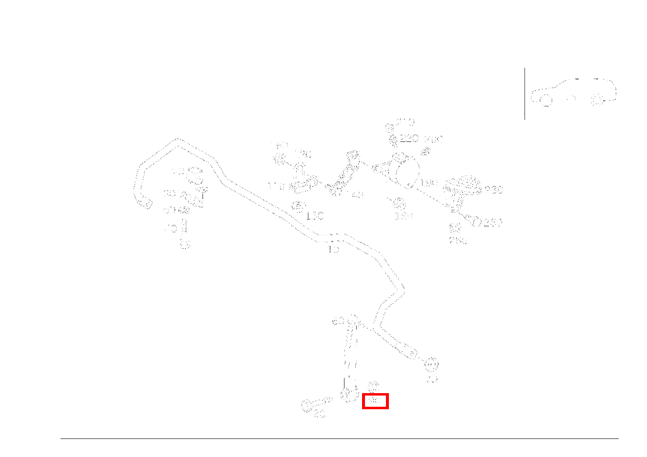 Sechskantmutter STANGE AN FEDERLENKER; M8 E280 210