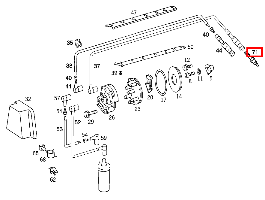 Zündkerze NIEDERE VERDICHTUNG E 300 T 4-Matic 124