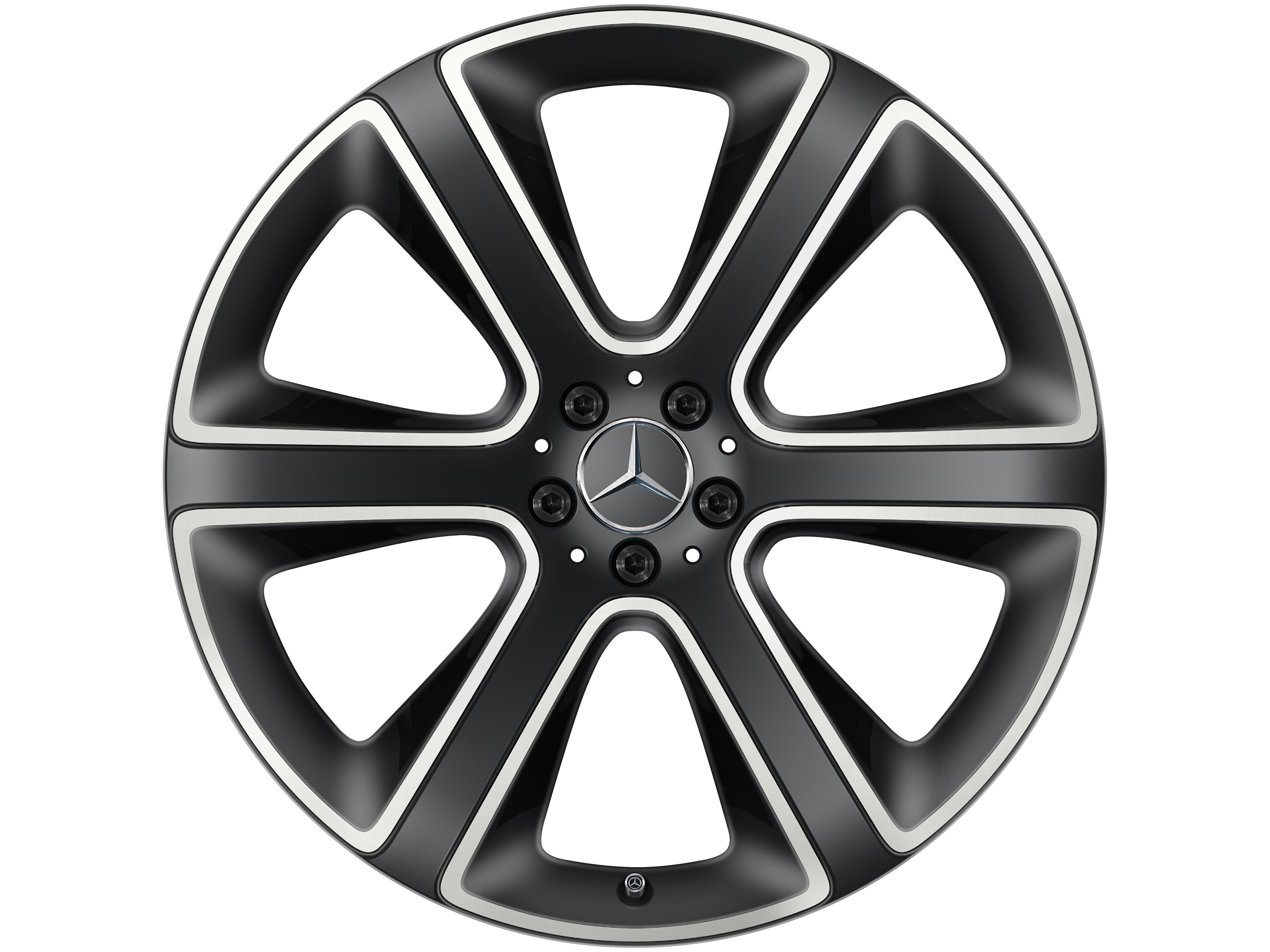 6-Speichen-Rad, 55,9 cm (22 Zoll), glanzgedre