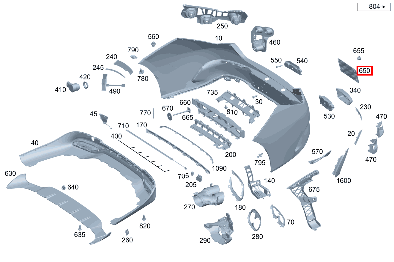 Befestigungsplatte Kennzeichen CLA 250 e Coupé BCA 118 Befestigungsplatte Kennzeichen CLA 250 e Coupé BCA 118