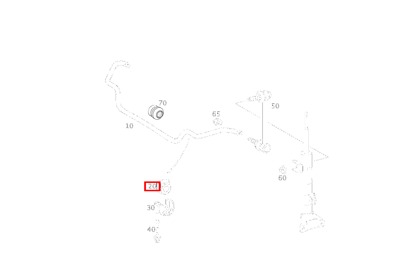 Elastomerlager DREHSTAB; D= 20 MM CL 230 Kompressor 203 Elastomerlager DREHSTAB; D= 20 MM CL 230 Kompressor 203