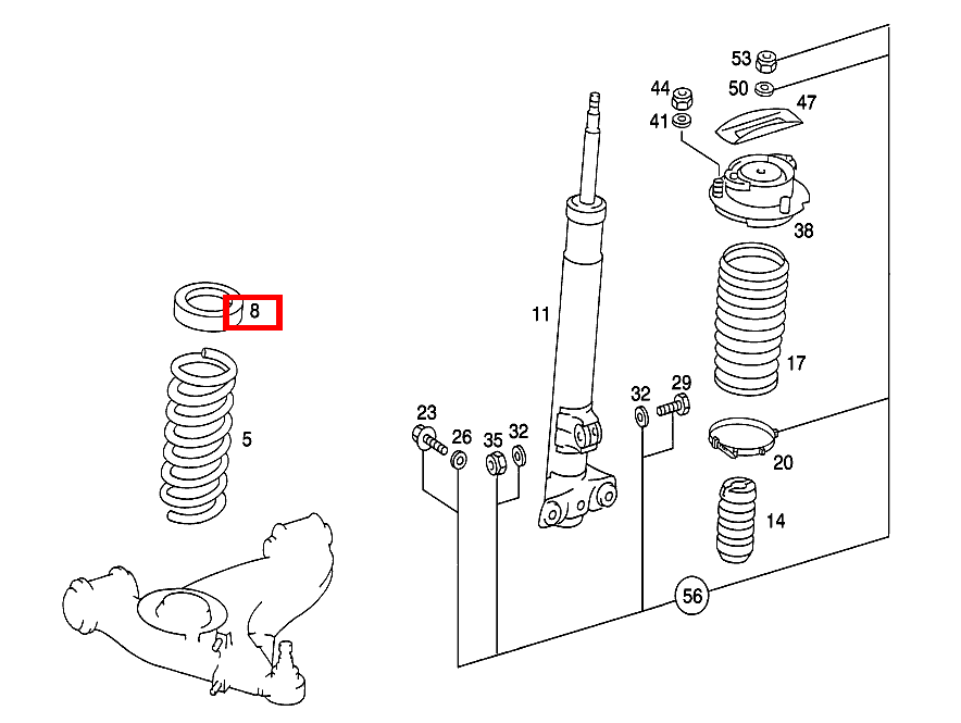 Schraubenfederbeilage NACH BEDARF;NOPPENZAHL: 3 (18 MM) 190 D 2.5 Turbo 201 Schraubenfederbeilage NACH BEDARF;NOPPENZAHL: 3 (18 MM) 190 D 2.5 Turbo 201