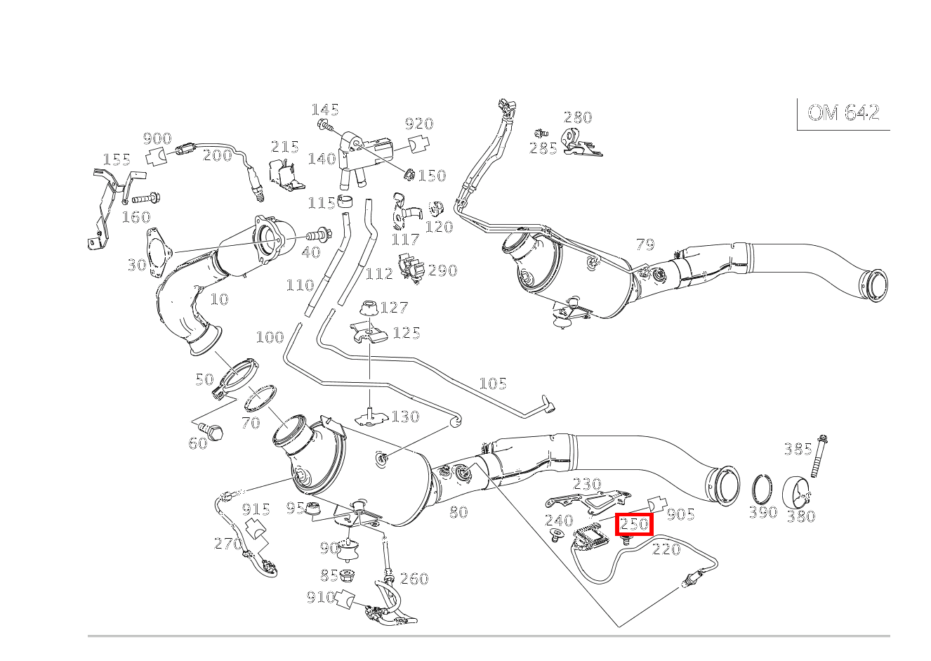 Sechskantmutter Mit Bund Befestigung NOX-Sensor; 5 MM EQC 400 4MATIC 293