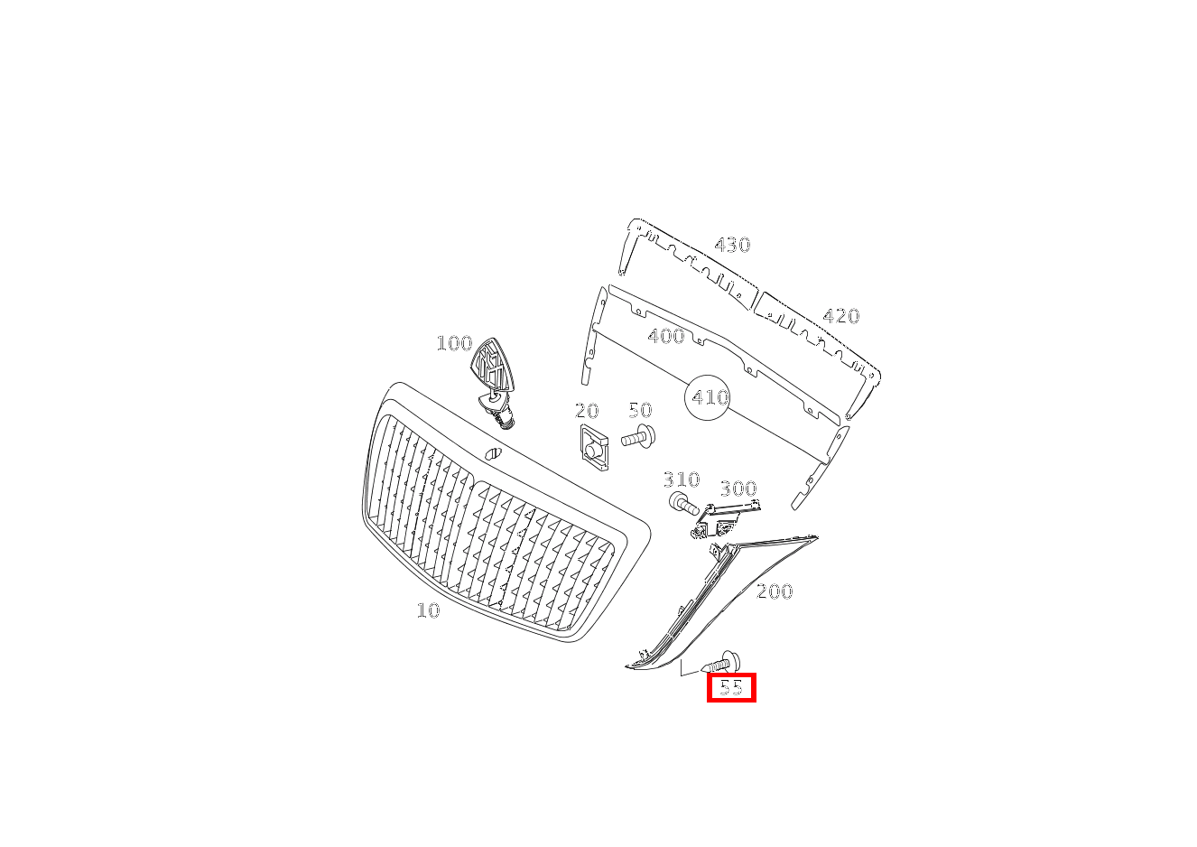 Sechsrundschraube Wischerachse links und rechts; M6X16 GLE 167, E  