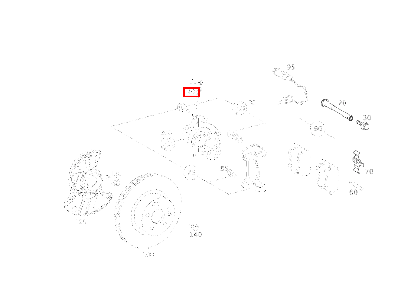 TEILESATZ ENTLUEFT.VENTIL Links und rechts CLK 63 AMG Coupé 209