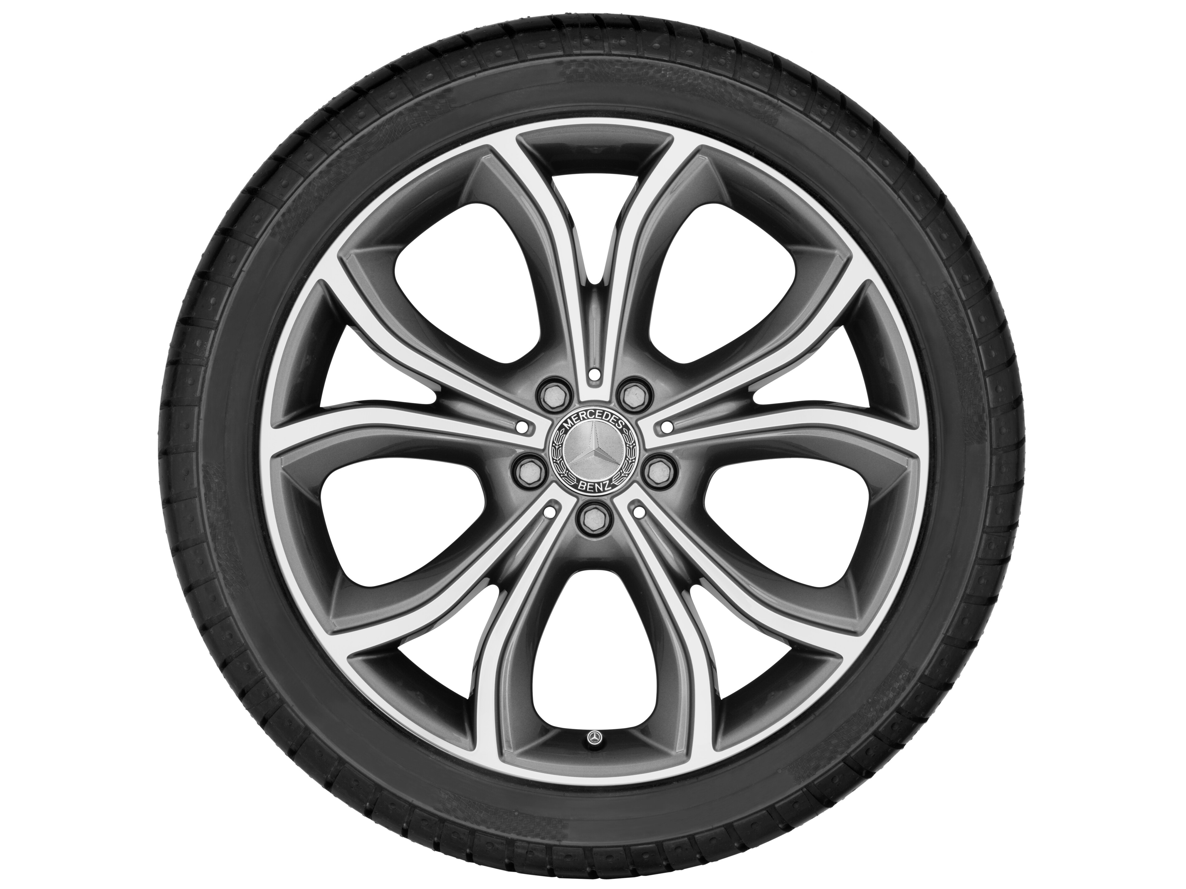 5-Doppelspeichen-Rad, 50,8 cm (20 Zoll), glan