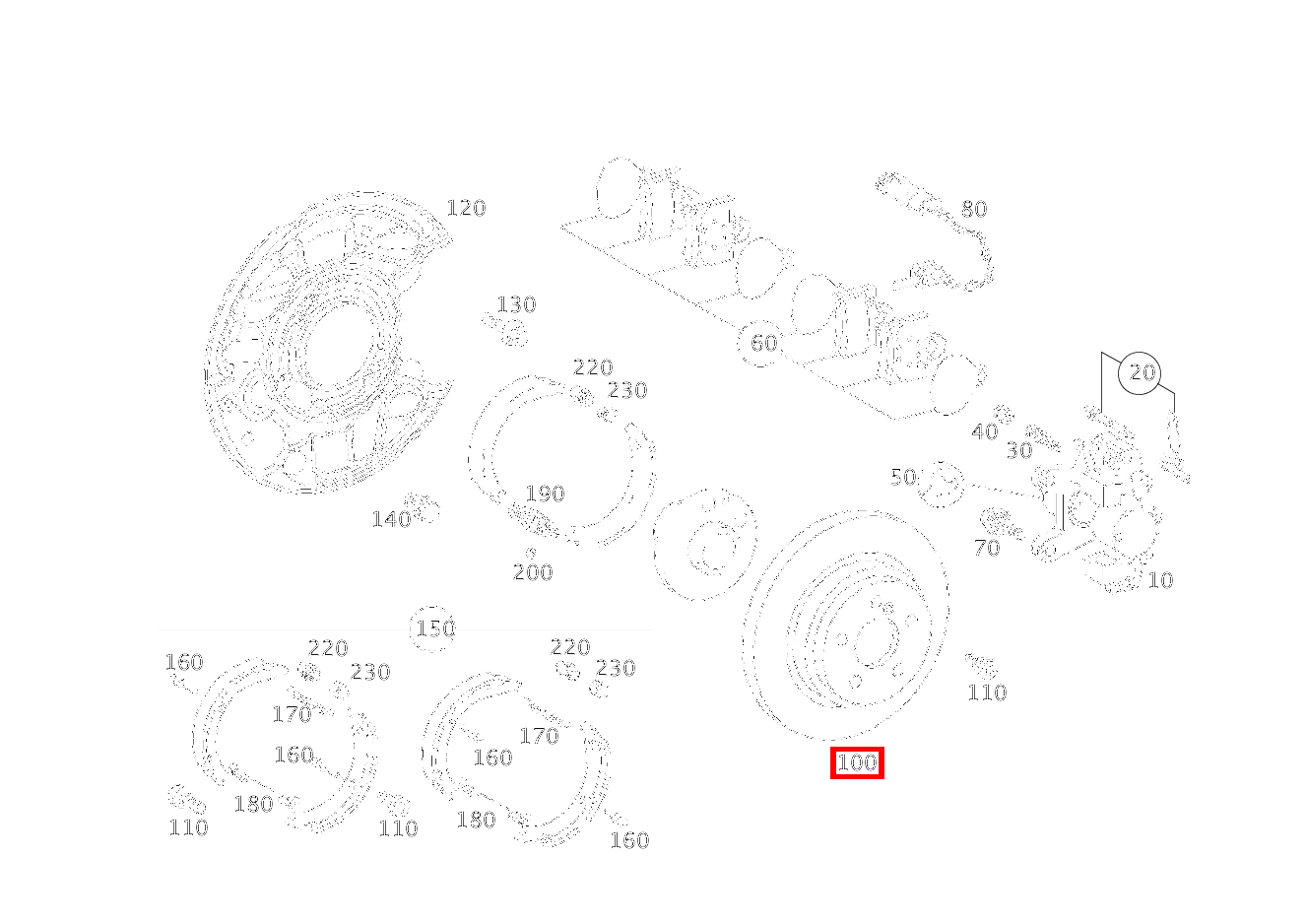 Bremsscheibe CL 200 K 203