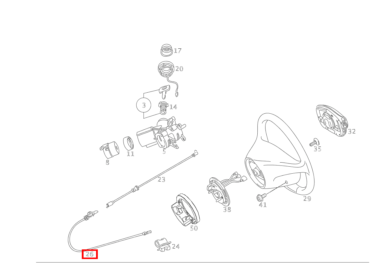 Seilzug AN GETRIEBE A 170 CDI Limousine 168 Seilzug AN GETRIEBE A 170 CDI Limousine 168