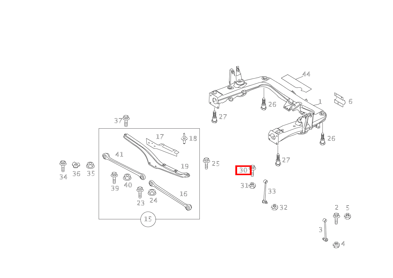 Sechsrundschraube M8X40 GLC 300 de 4MATIC 254