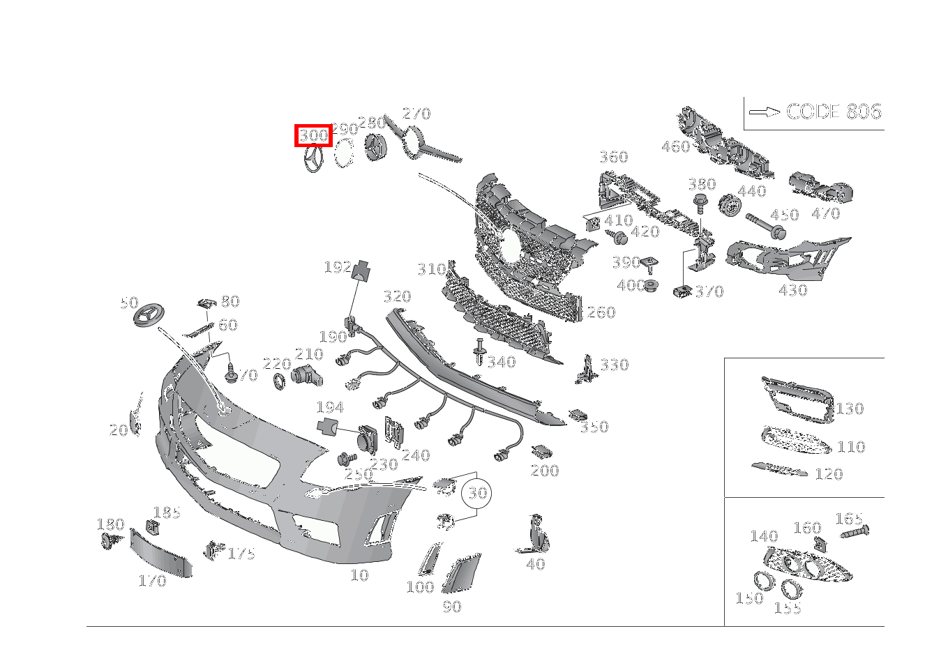 Mercedes-Stern Vorn SLK55 AMG 172