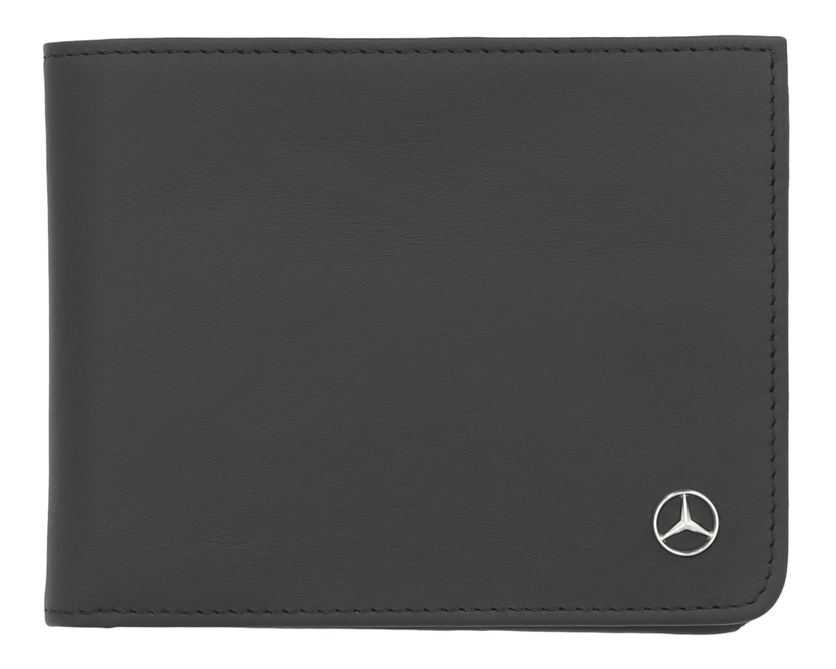 Geldbörse schwarz, Rindleder