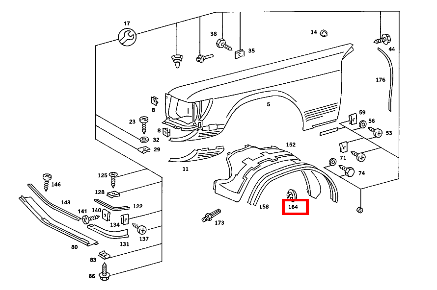 KUNSTSTOFFMUTTER 560 SL 107