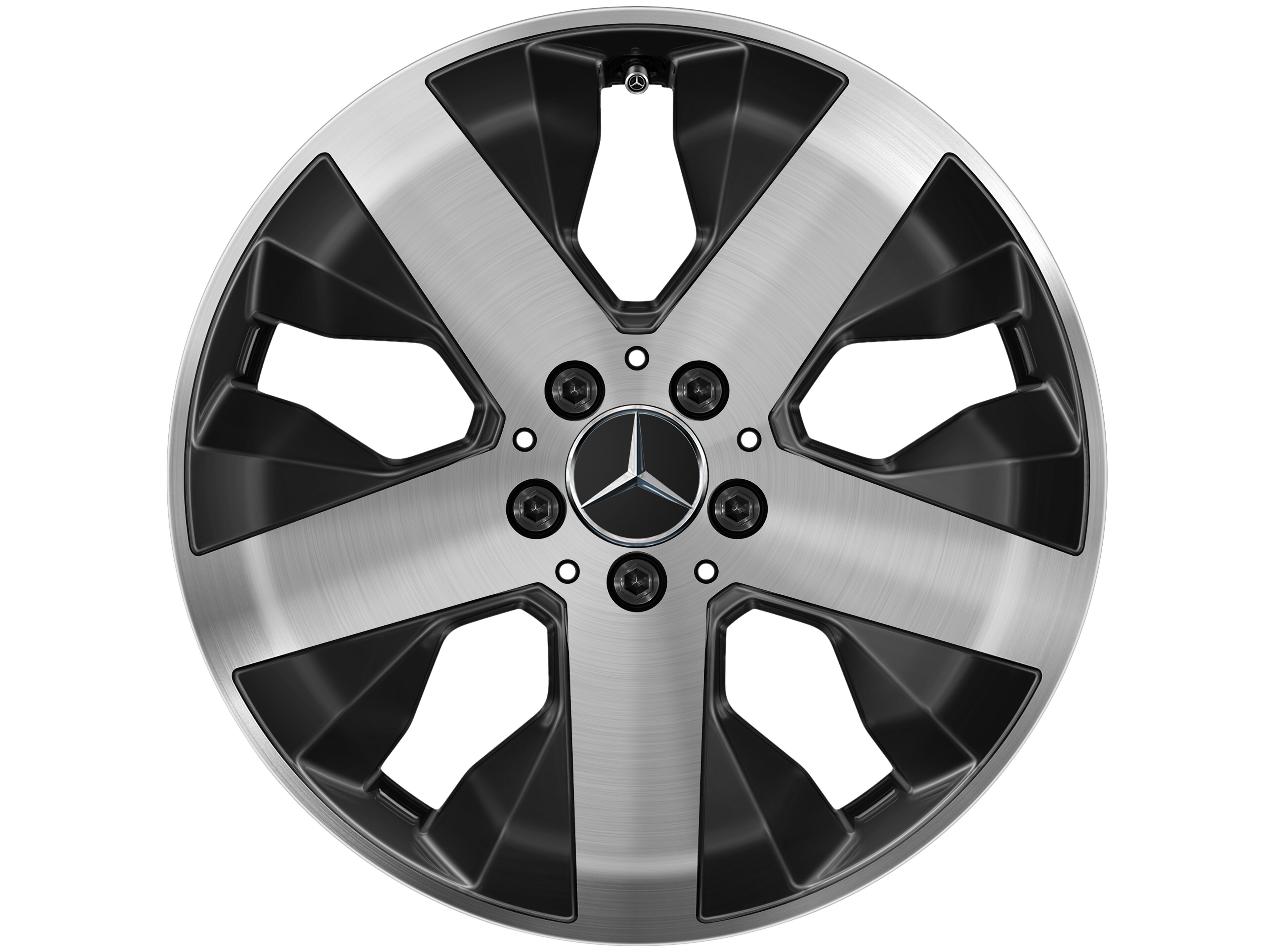 5-Speichen-Rad, 45,7 cm (18 Zoll), glanzgedreht