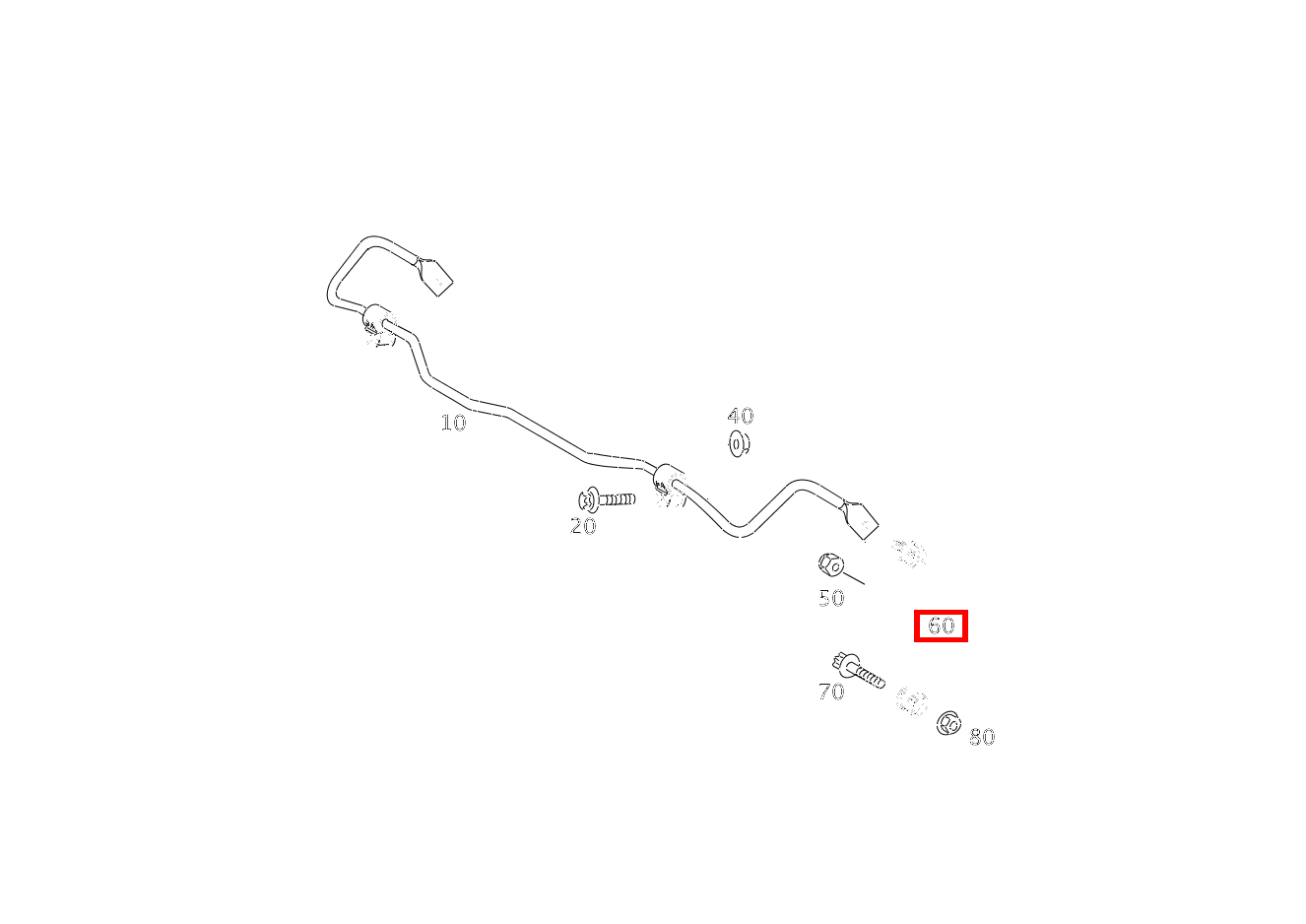 Stange LINKS UND RECHTS SL500 230