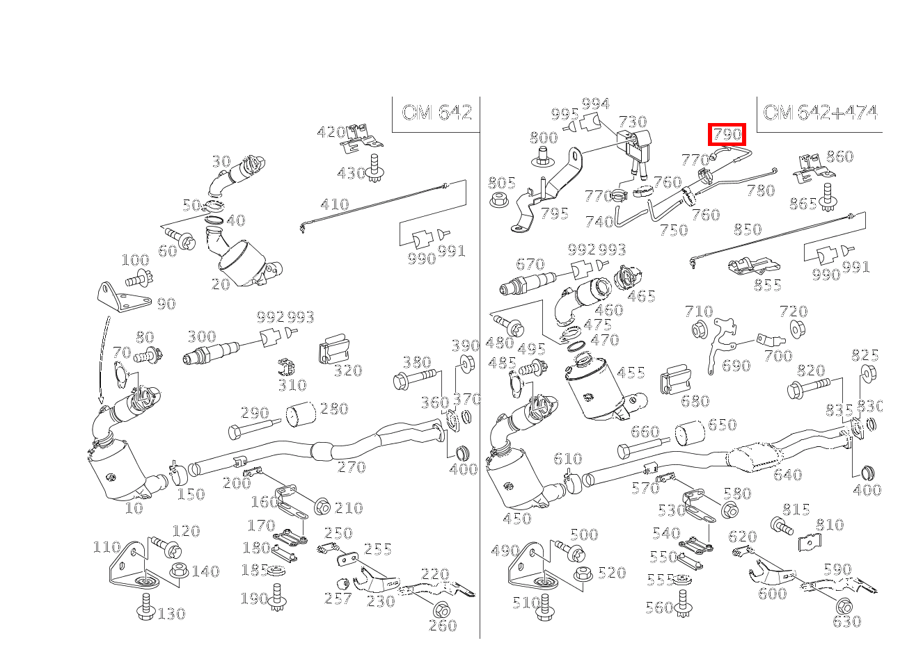 Druckleitung AN PARTIKELFILTER E 320 T CDI 4MATIC 211 Druckleitung AN PARTIKELFILTER E 320 T CDI 4MATIC 211