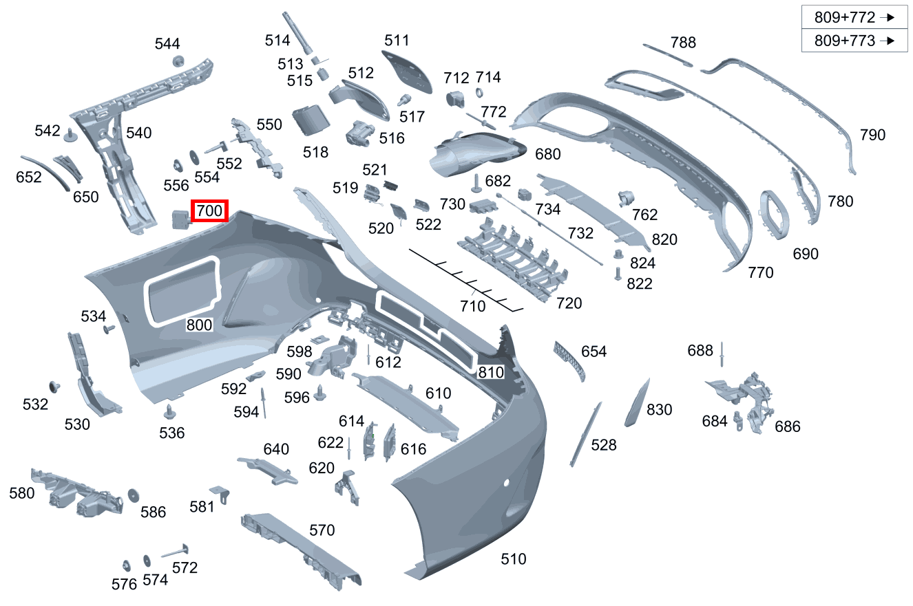Radarsensor Außen links und rechts C 220 d 238 Radarsensor Außen links und rechts C 220 d 238