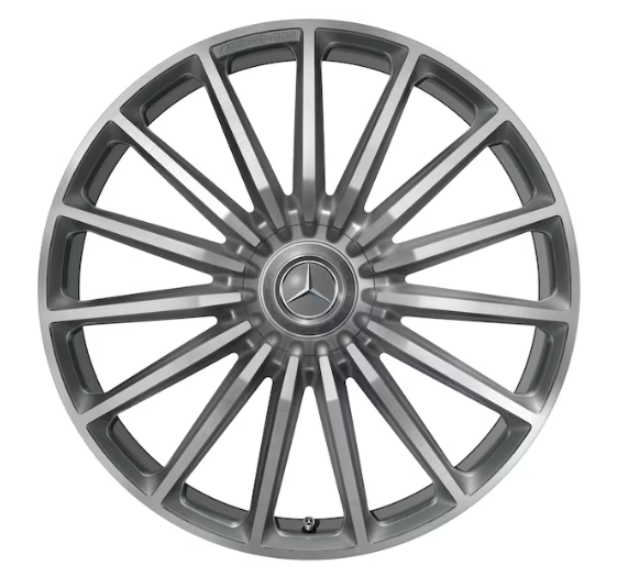 AMG Vielspeichen-Rad, 22 Zoll, 10 J x 22 ET 45, titangrau, glanzgedreht