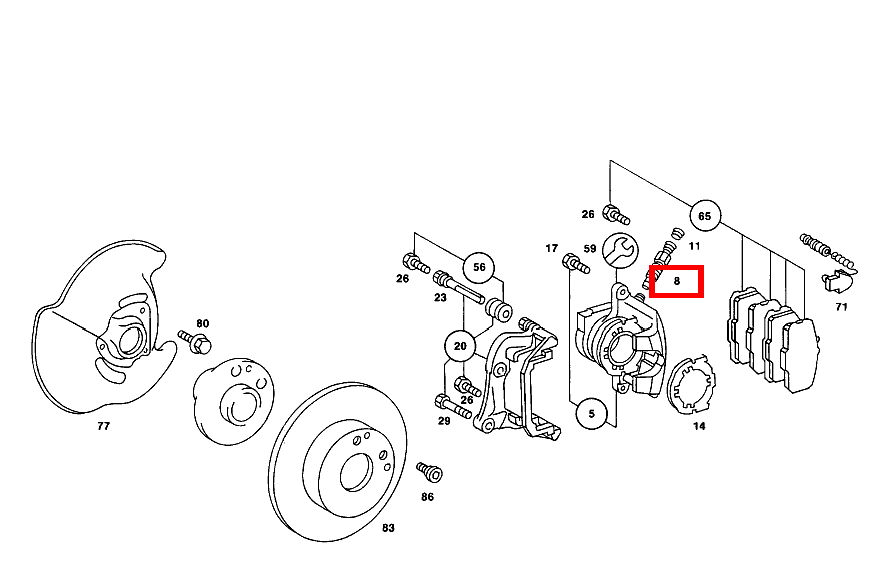 Entlüftungsventil 190 D 2.5 Turbo 201 Entlüftungsventil 190 D 2.5 Turbo 201