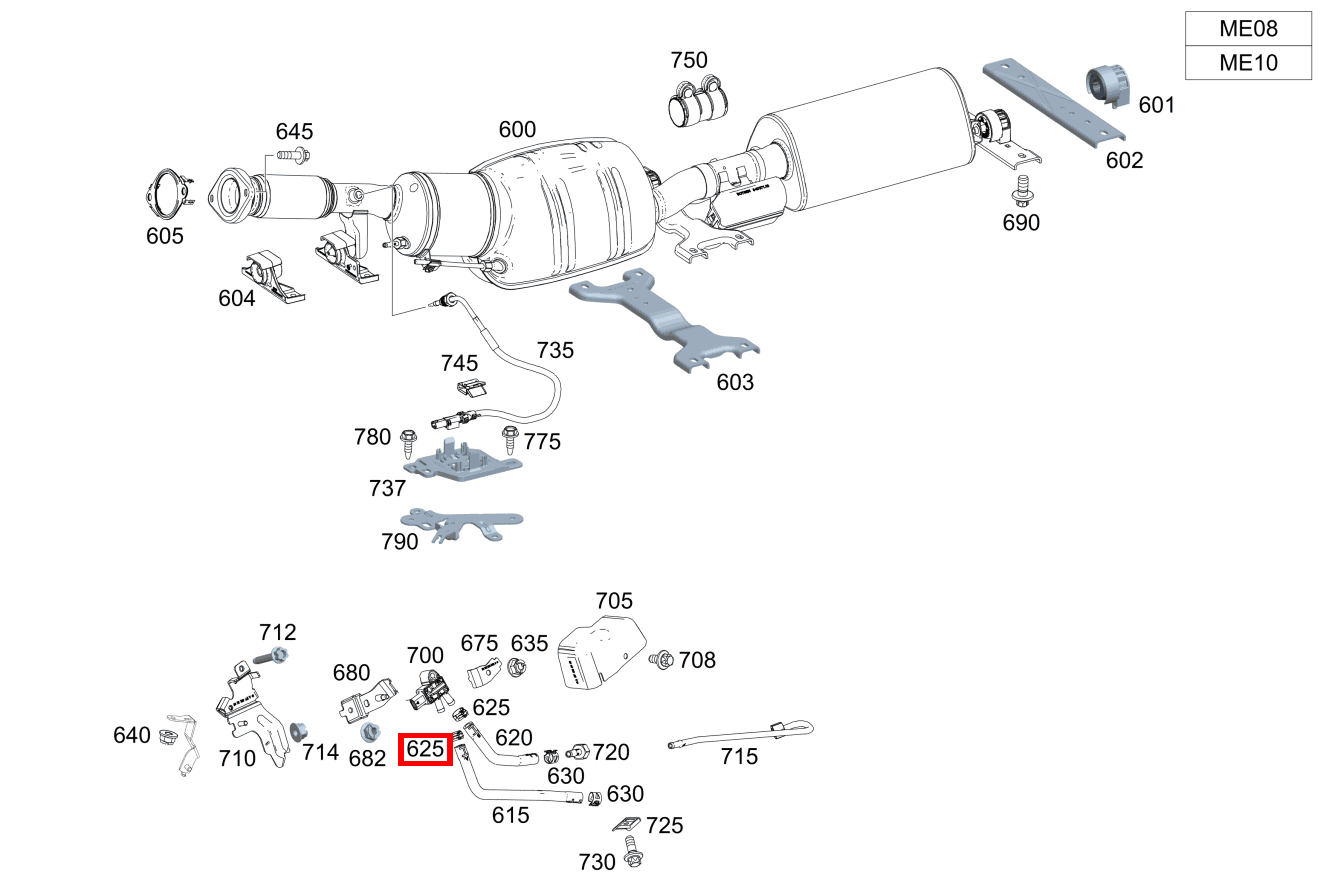 Schlauchschelle Abgasschläuche an Drucksensor; 14.5-15.5 MM E 320 Limousine 211
