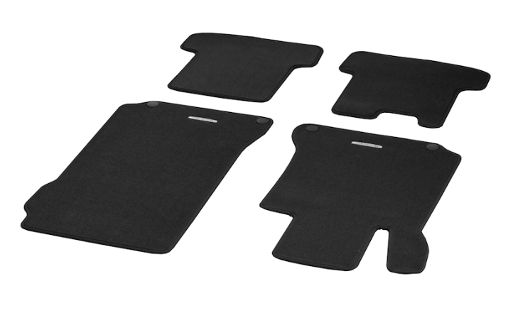 Veloursmatten CLASSIC, Satz, 4-teilig, LL, schwarz