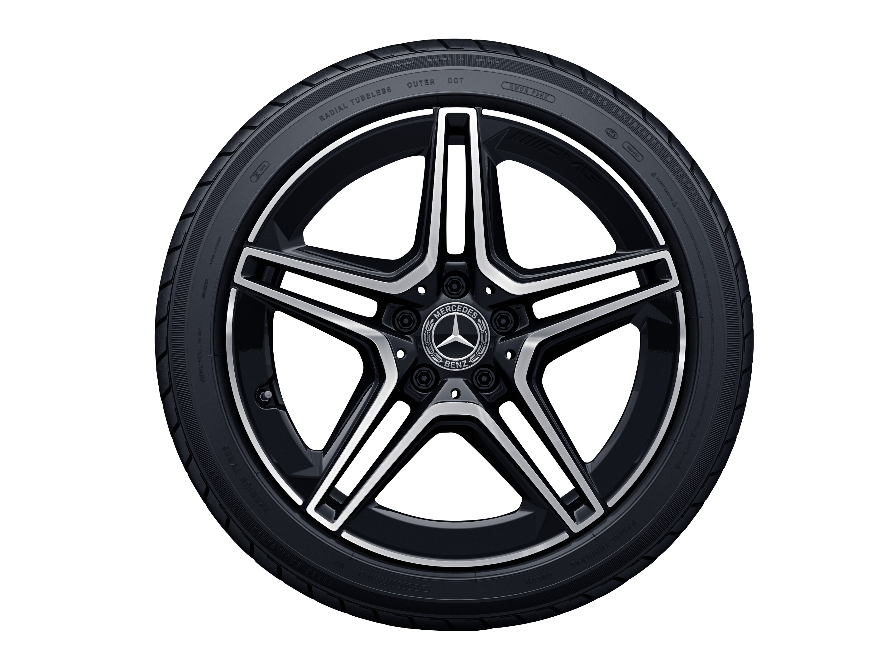 AMG 5-Doppelspeichen-Rad, 45,7 cm (18 Zoll), glanz