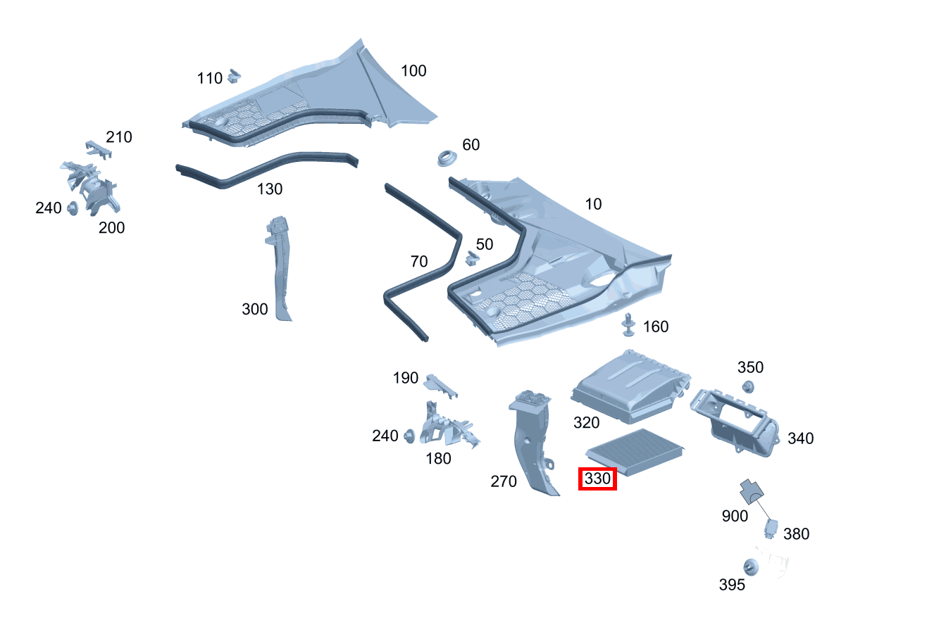 Staubfilter Luftansaughutze CLK 320 COUPE 209 Staubfilter Luftansaughutze CLK 320 COUPE 209