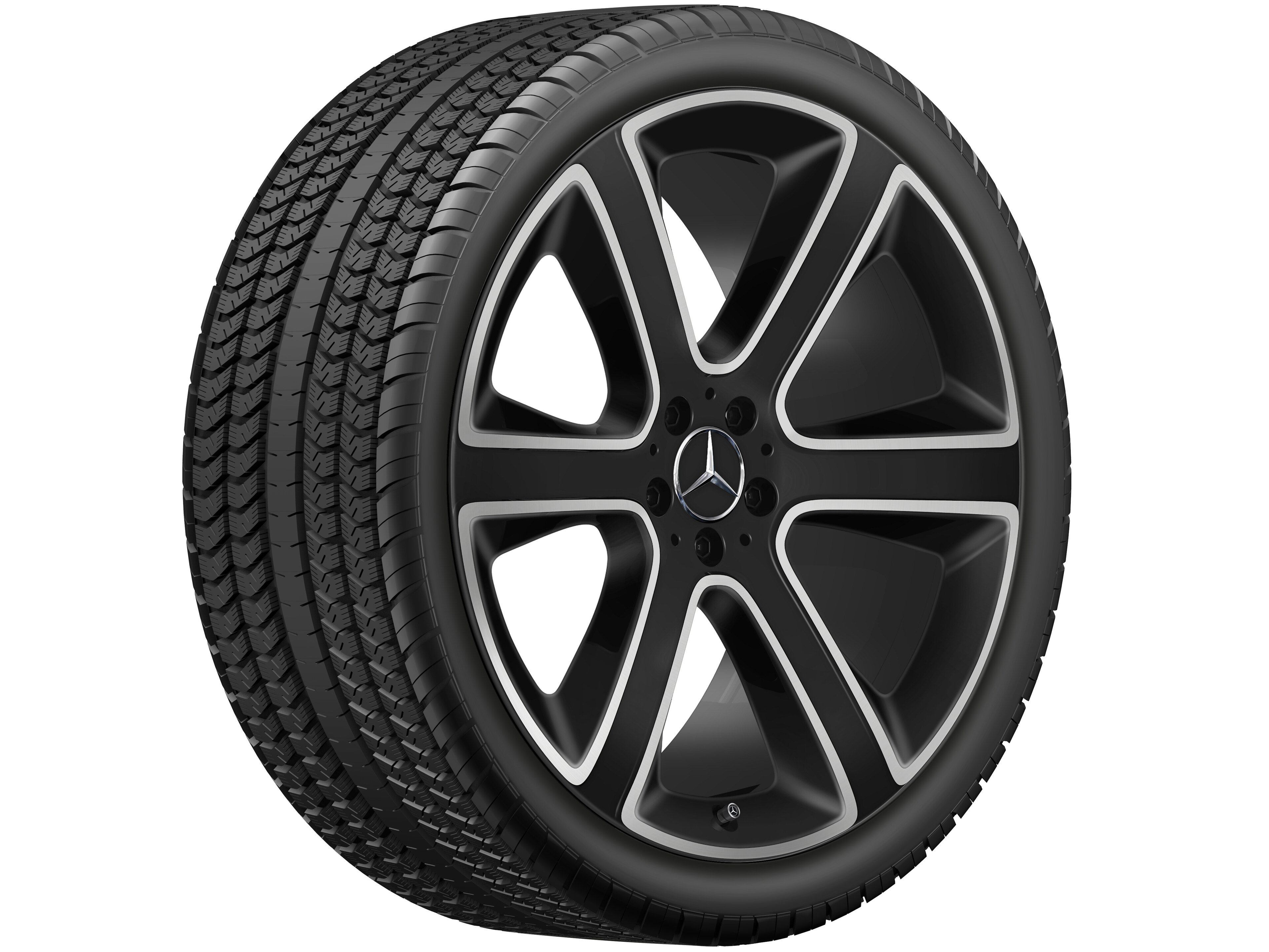 6-Speichen-Rad, 55,9 cm (22 Zoll), glanzgedre