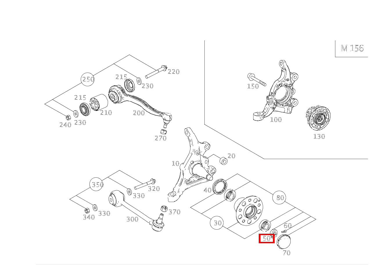 KLEMMMUTTER C350 BE C 204